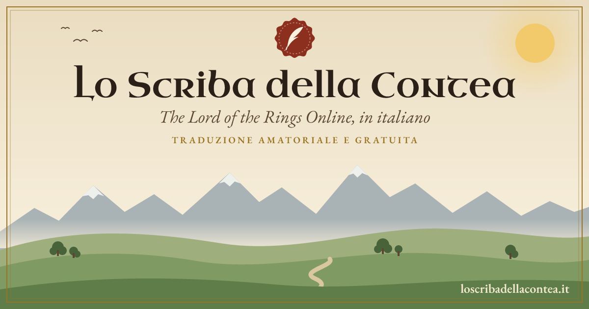 Tolkien Tea La Locanda · Lo Scriba della Contea